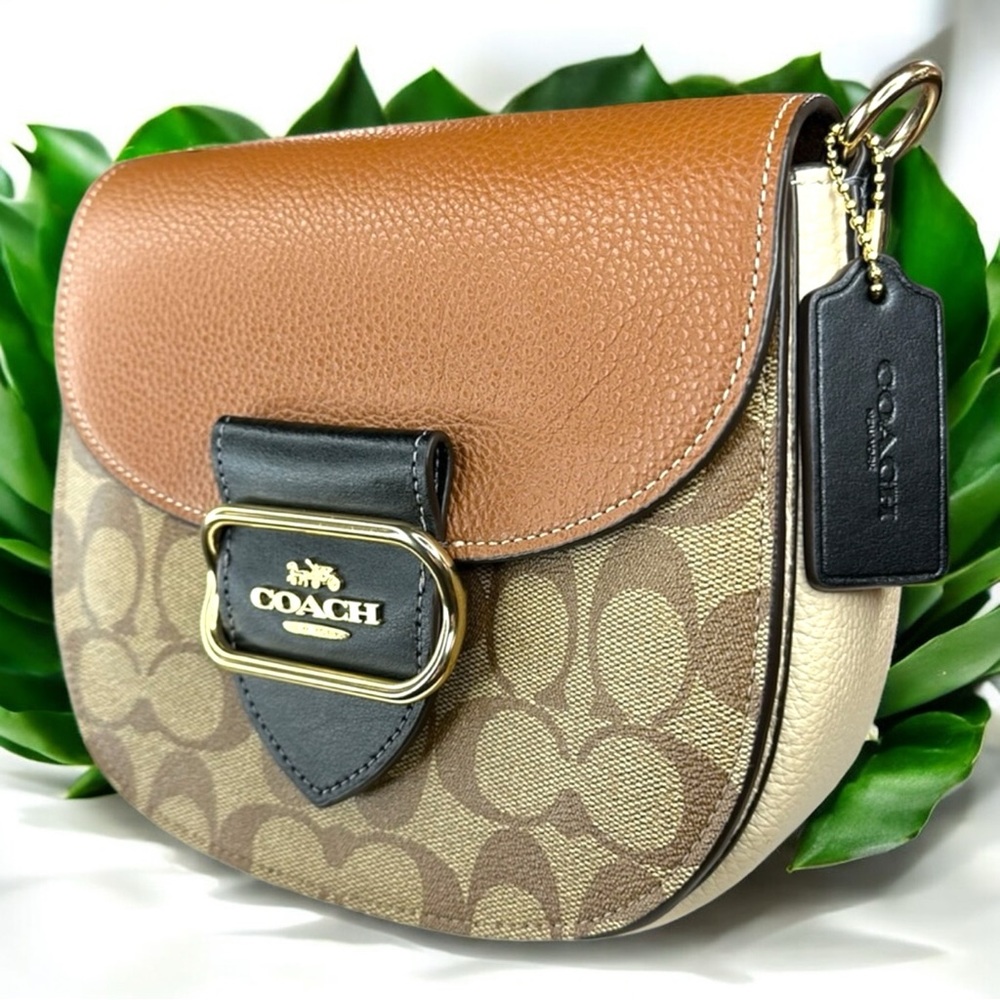 COACH - Morgan Saddle Bag in Color block - Picture 13 of 16
